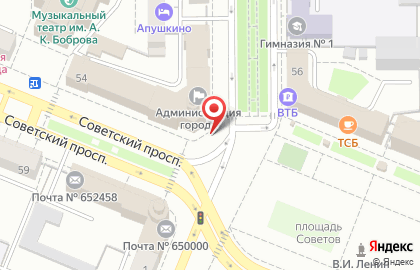 Кемеровский городской Совет народных депутатов на карте