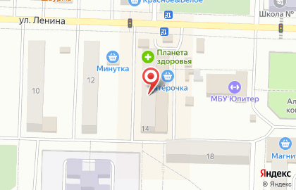 Аптека от Склада на улице Ленина, 14 в Александровске на карте