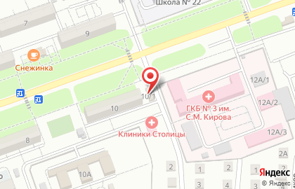 Продовольственный магазин на проспекте Бумажников на карте