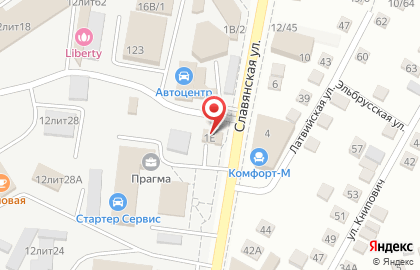 Шиномонтажная мастерская на Славянской площади на карте