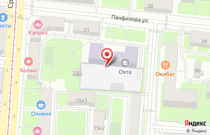 Охта, Центр Детского (юношеского) Технического Творчества Красногвардейского Района на карте