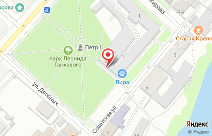 Мебельный салон Пётр великий на Советской улице на карте
