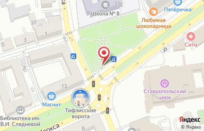 Магазин Союзпечать на проспекте Карла Маркса на карте