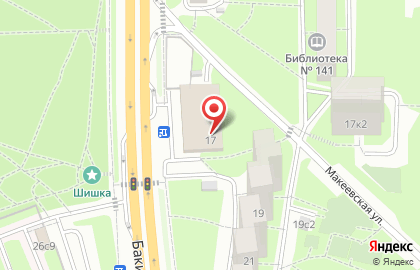 Магазин сантехники на Бакинской, 17 к1 на карте