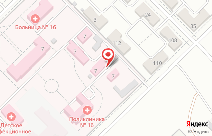 Больница №16 на Пятиморской улице на карте