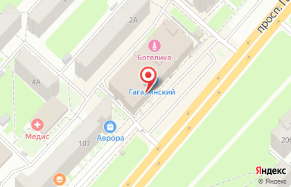 Фирменный магазин Vertex на проспекте Гагарина на карте