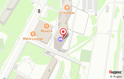 Академическая гостиница в Москве на карте