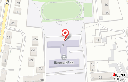 Средняя общеобразовательная школа №44 в Ленинградском районе на карте