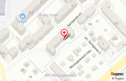 Продуктовый магазин Амина на Западной улице на карте