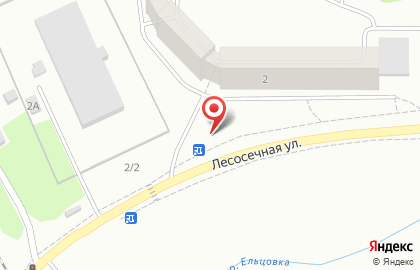 Советский район Киоск по продаже фруктов и овощей на Лесосечной улице на карте