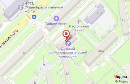Новокузнецкий детский клинический психоневрологический санаторий на улице Циолковского на карте