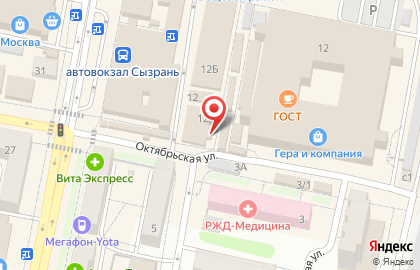 ТЦ ГеРА и К на Красной улице на карте