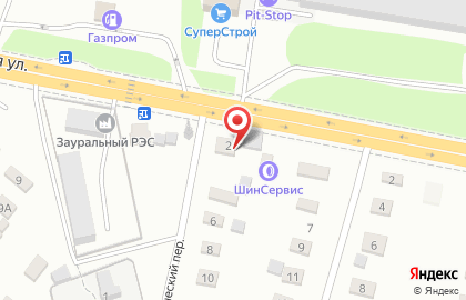 Шиномонтажная мастерская ШинСервис в Ленинском районе на карте