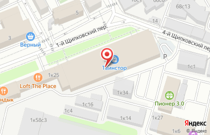 TNT Express в 1-м Щипковском переулке на карте