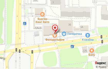 Суши-бар Филадельфия на улице Академика Завойского на карте