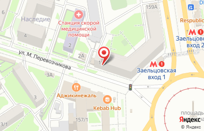 Киоск по продаже мясной продукции в Заельцовском районе на карте