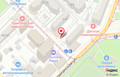 Киоск по продаже фруктов и овощей в Фрунзенском районе на карте