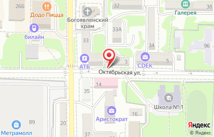 Центр страхования на Октябрьской улице на карте