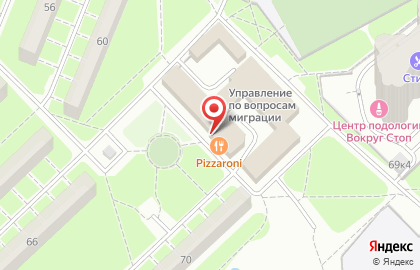 Пиццерия Pizzaroni в Московском районе на карте