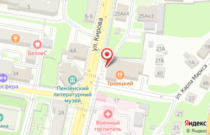 Фитнес-центр Атлетика в Ленинском районе на карте