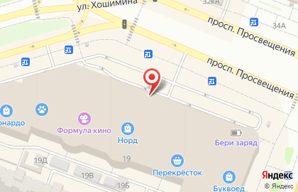 Рыбная лавка на проспекте Просвещения, 19 лит А на карте