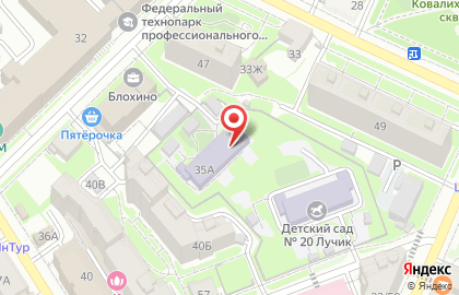 Детский сад Лучик №20 на Ковалихинской улице на карте