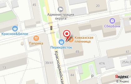 Супермаркет Перекресток на улице Ломоносова на карте