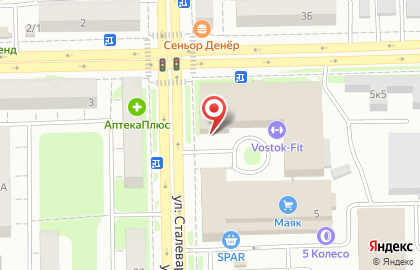 Парикмахерская на улице Сталеваров, 5А на карте