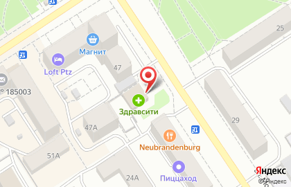 Аптека Первая Помощь в Петрозаводске на карте