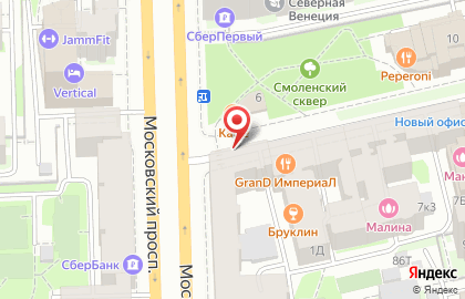 Нотариальная Контора в Московском районе на карте