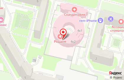 Клиника репродукции Скандинавия АВА-ПЕТЕР на улице Ильюшина на карте