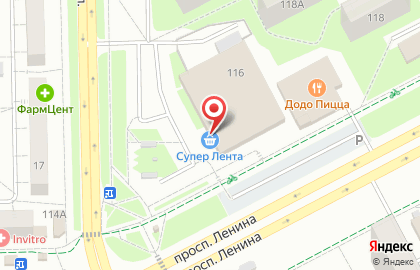 Компания по продаже и доставке суши Суши-Маркет на проспекте Ленина на карте