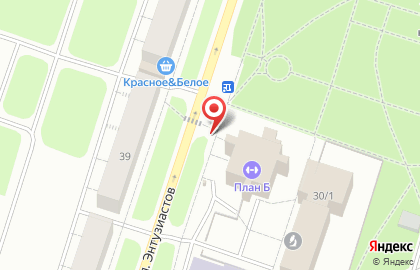 Киоск по продаже печатной продукции ТРП Информпечать на улице Энтузиастов, 30 киоск на карте