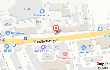 Сервисный центр Makita на Уральской улице на карте