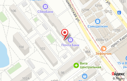 Ремонтная мастерская на Ташкентской улице на карте