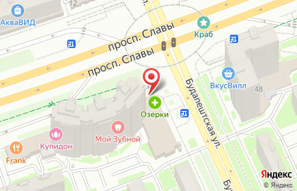 Салон цветов Фантазия в Фрунзенском районе на карте