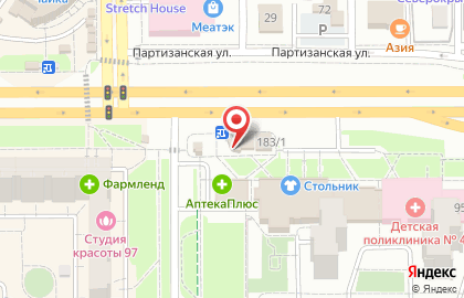 Магазин мясных изделий Уральский богатырь на улице Братьев Кашириных, 95А к 2 на карте