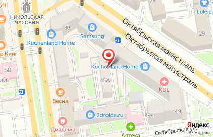 Клининговая компания Чистодом на Октябрьской улице на карте