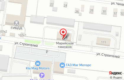 Марийский таможенный пост Нижегородской таможни на карте