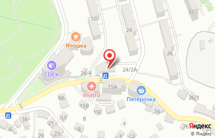 Сеть минимаркетов на Вишнёвой улице на карте