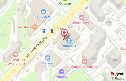 ТЦ Горизонт в Первомайском районе на карте