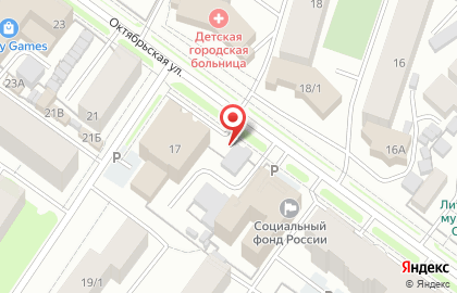 Банкомат СберБанк на Октябрьской улице, 17с киоск на карте