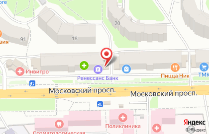 Коммерческий банк Ренессанс Кредит на Московском проспекте на карте