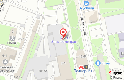 РЕМАВИС КЛИМАТ на Планерной улице на карте