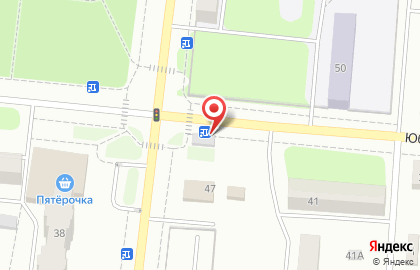 Киоск по продаже хлебобулочных изделий на Юбилейной улице на карте