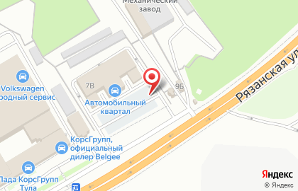Магазин шин и дисков в Туле на карте