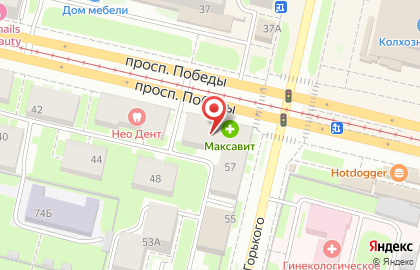 Юридическая компания Темис на проспекте Победы на карте