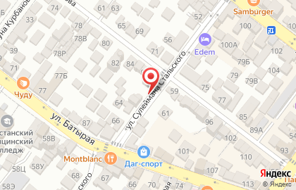 Перевод и заверение документов в Махачкале на карте