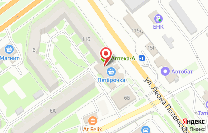 Банкомат Балтийский Банк, Псковский филиал на улице Леона Поземского на карте