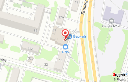 Универсам Верный на Ленинградской улице на карте